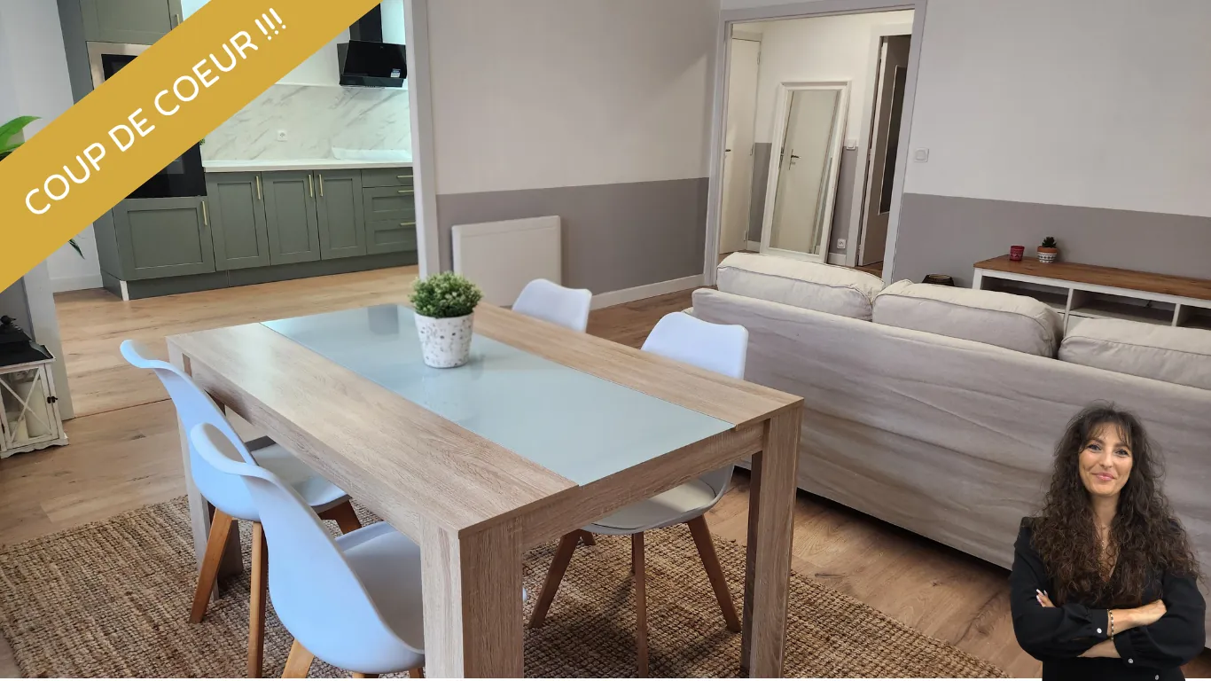 Appartement T3 rénové de 78 m2 avec balcon et cave à Digne-les-Bains centre-ville 