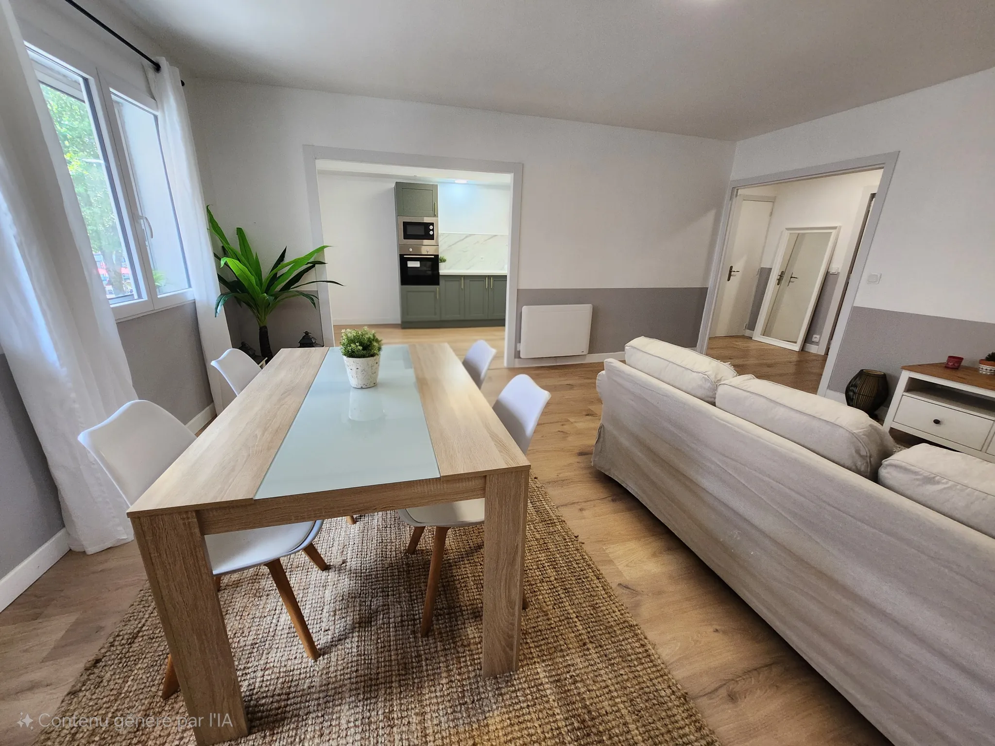 Appartement T3 rénové de 78 m2 avec balcon et cave à Digne-les-Bains centre-ville 