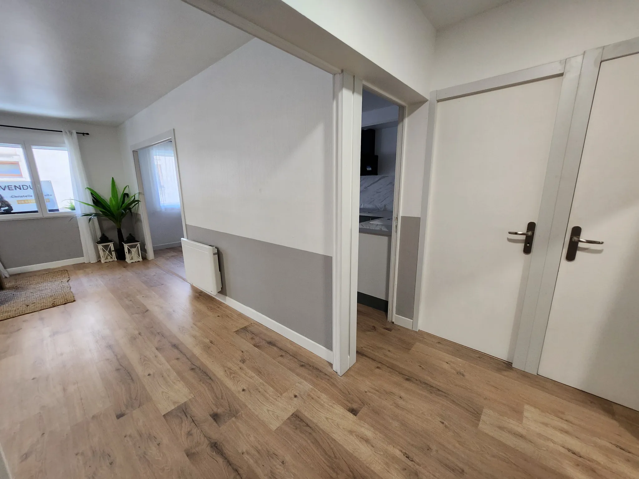 Appartement T3 rénové de 78 m2 avec balcon et cave à Digne-les-Bains centre-ville 