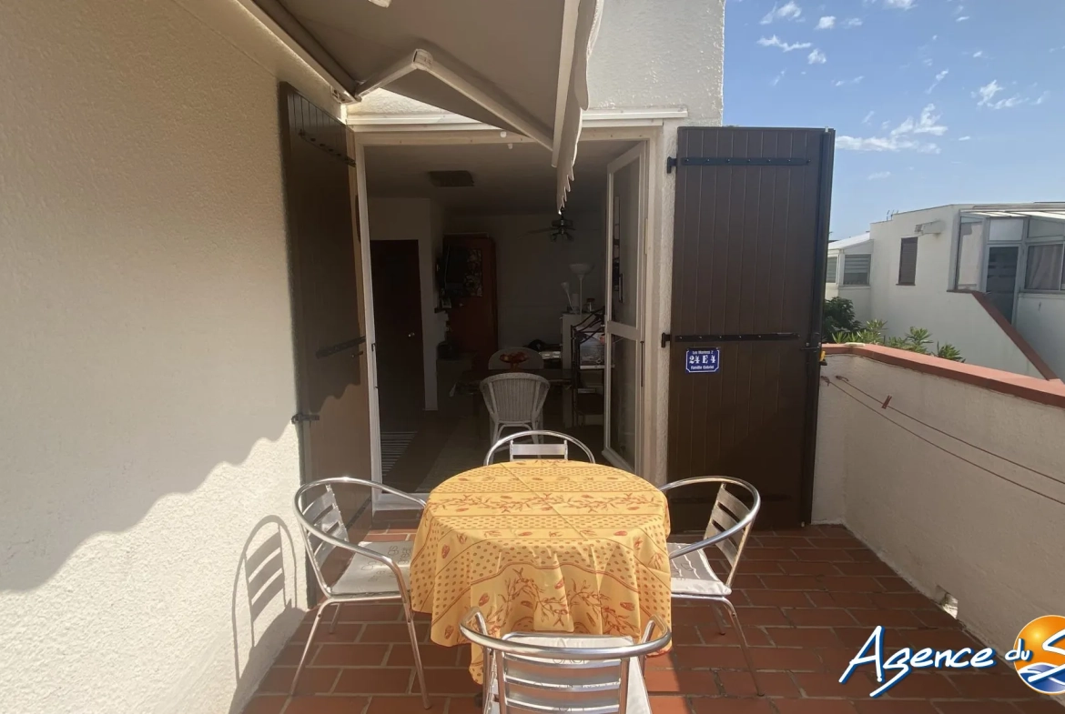Appartement T2 avec terrasse proche des plages et commerces au Barcares 