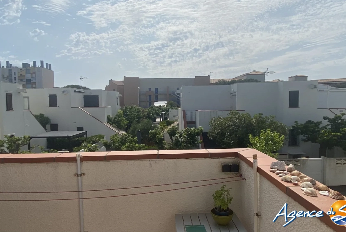 Appartement T2 avec terrasse proche des plages et commerces au Barcares 