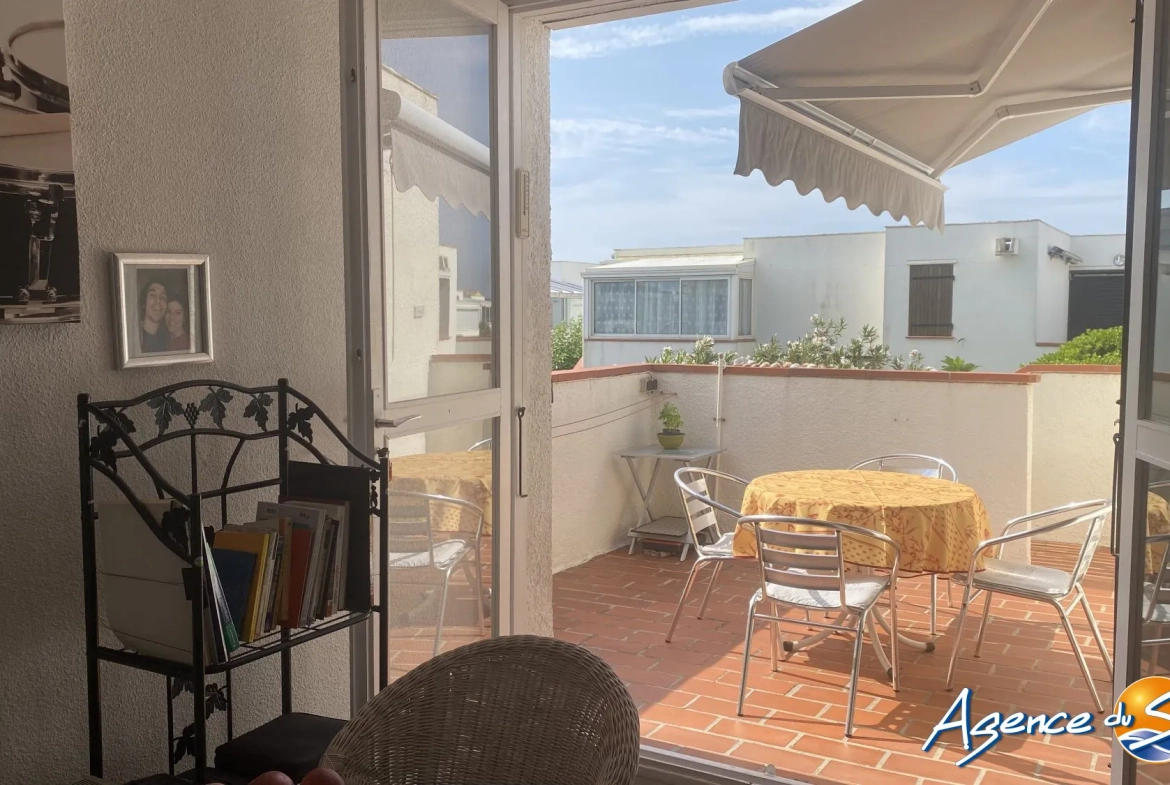 Appartement T2 avec terrasse proche des plages et commerces au Barcares 