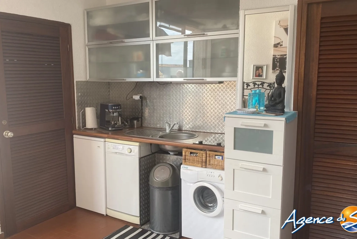 Appartement T2 avec terrasse proche des plages et commerces au Barcares 