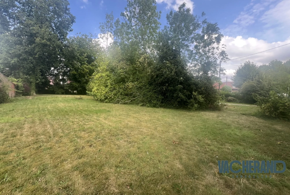Terrain constructible de 938 m² à Bailleul - Hors lotissement 