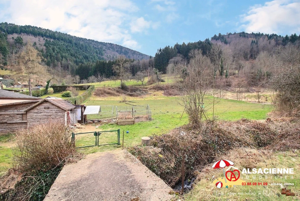 Terrain constructible à Urbeis dans la Vallée de Villé, parfait pour construire votre maison 