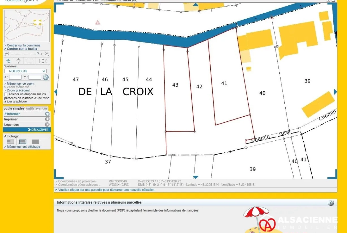 Terrain constructible à Urbeis dans la Vallée de Villé, parfait pour construire votre maison 