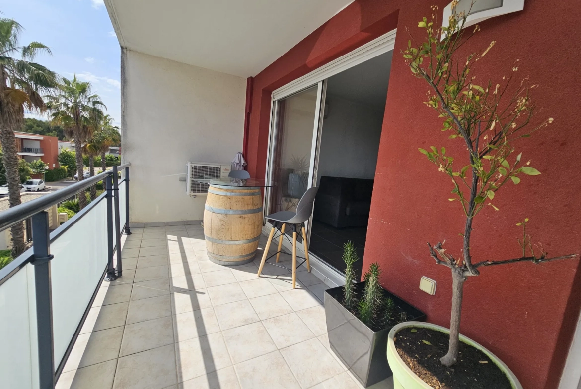 Appartement T2 loué à Jacou avec terrasse et parking - Investissement sécurisé 