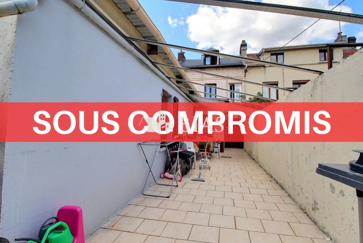 Maison 3 chambres avec bureau, terrasse et jardin à Deville-lès-Rouen 