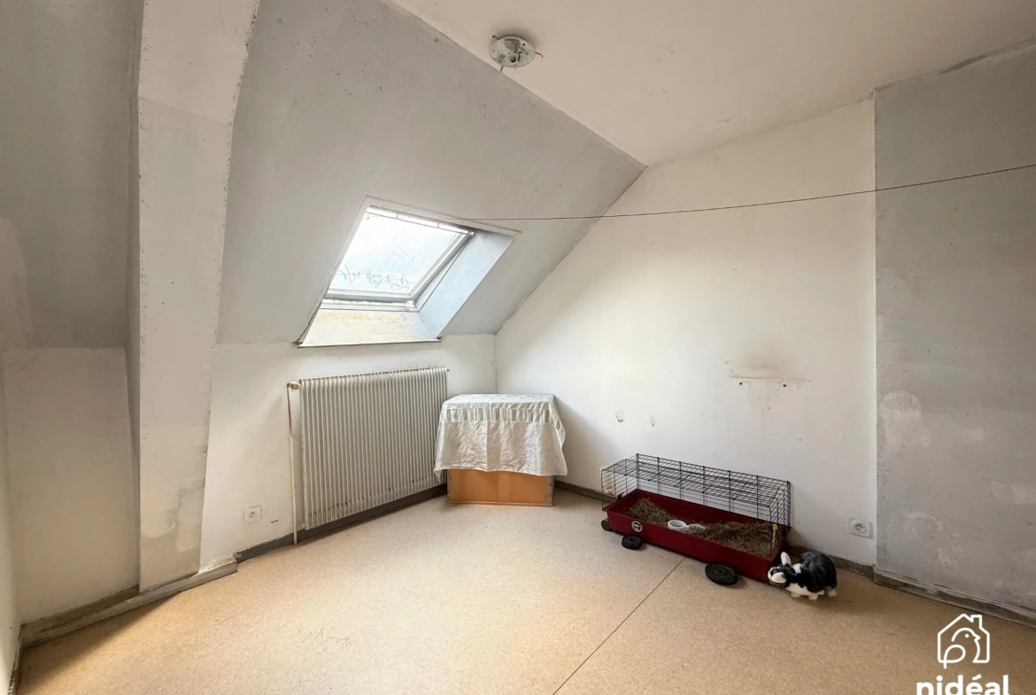 Immeuble de rapport à vendre à Jeumont avec deux lots et jardin 