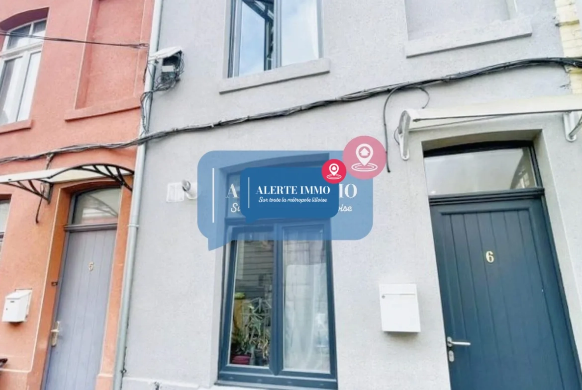 Maison entièrement rénovée à Lille Wazemmes, proche métro et universités 