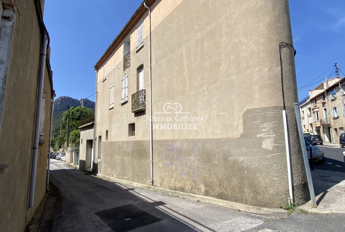 Maison ancienne à rénover à Saint-Paul-de-Fenouillet avec terrasse et garages 