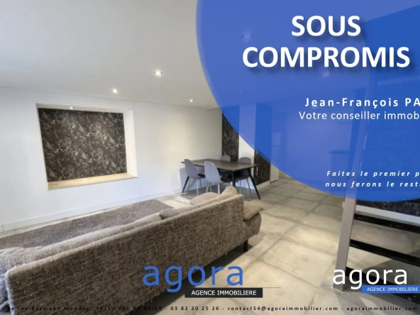 Appartement duplex à vendre à Val de Briey - 63,05 m² rénové avec deux chambres