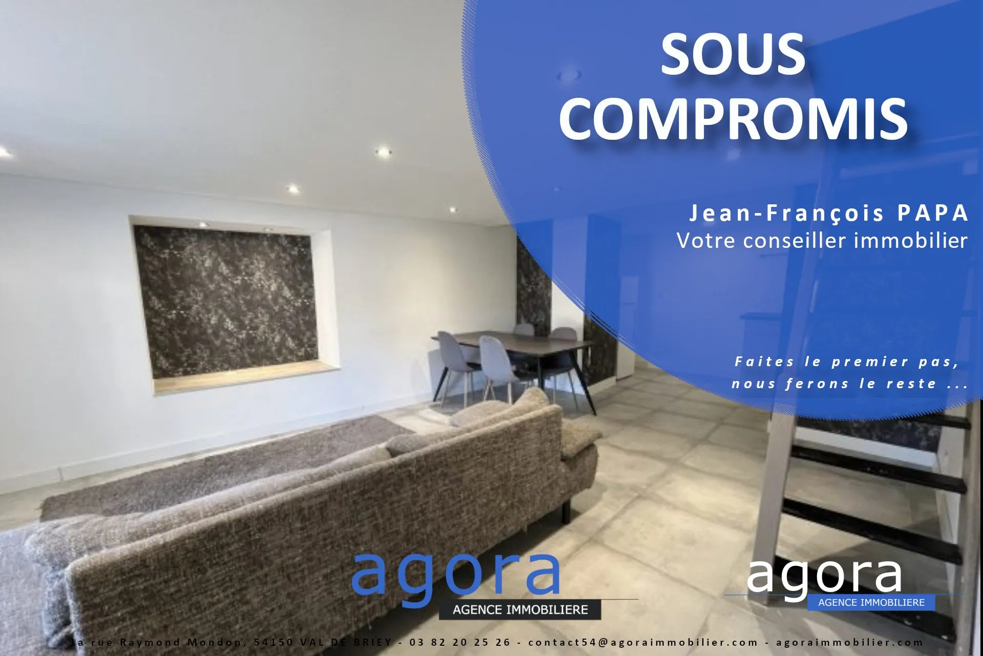 Appartement duplex à vendre à Val de Briey - 63,05 m² rénové avec deux chambres 