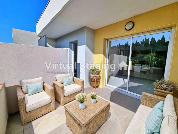 Investissement locatif : T2 de 38 m² avec terrasse à Béziers, secteur Péch de la Galinière