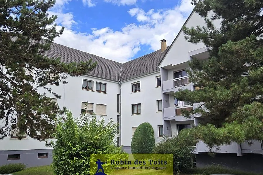 Appartement F2 lumineux de 55 m² à Fegersheim - Exposition EST-OUEST 