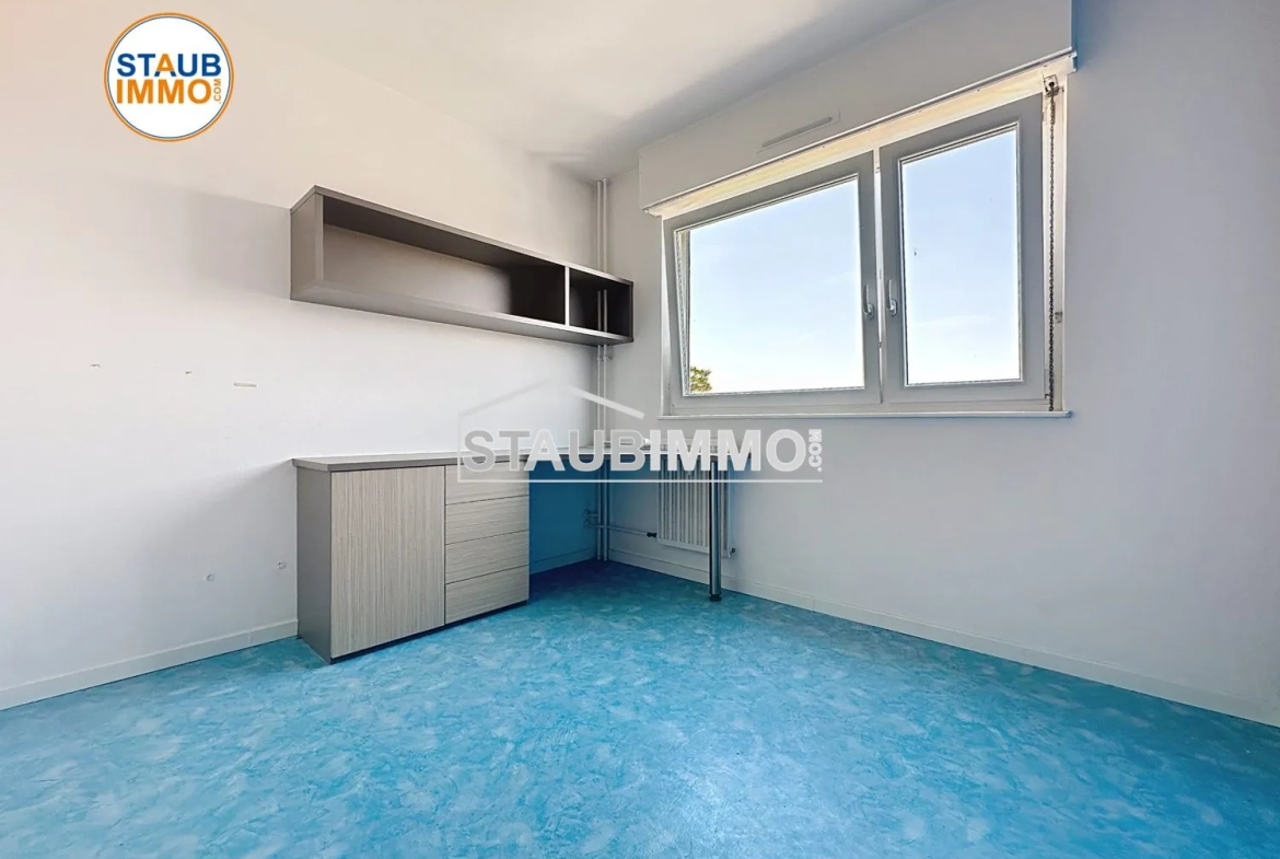 Appartement 3 pièces de 65 m² avec balcon à Huningue, secteur calme et proche Basel 