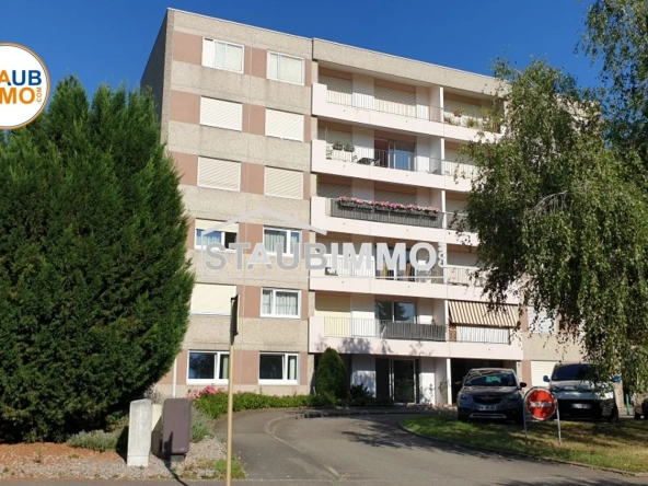 Appartement 3 pièces de 65 m² avec balcon à Huningue, secteur calme et proche Basel
