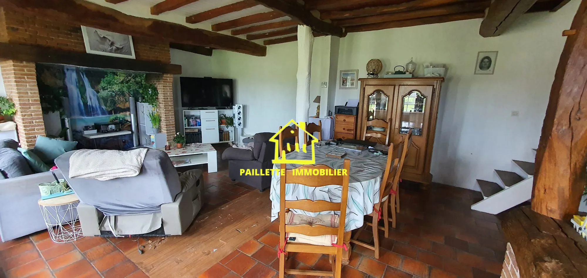 Maison individuelle à Valmont – 130 m², 3 chambres, grand terrain, à vendre en campagne 