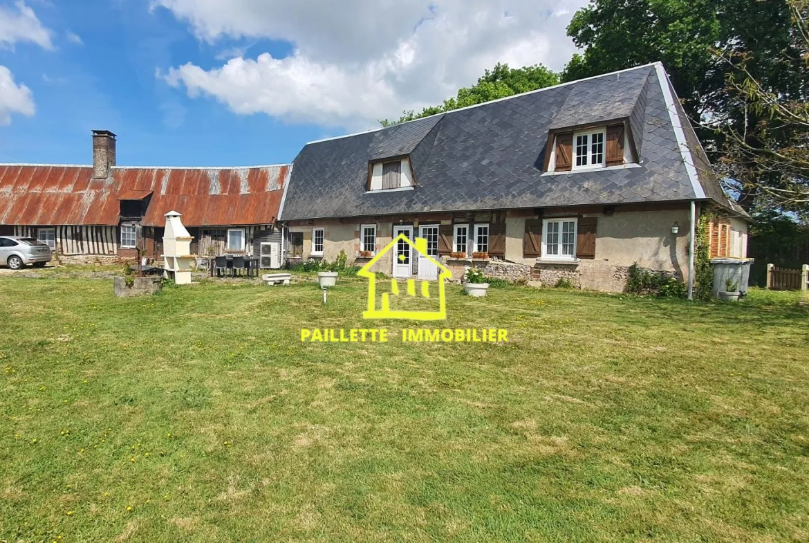 Maison individuelle à Valmont – 130 m², 3 chambres, grand terrain, à vendre en campagne 