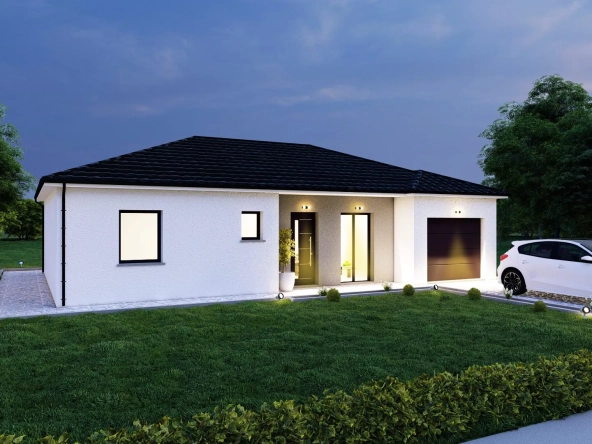 Maison neuve sur mesure à Belmont-sur-Vair - Modèle Amaryllis, 3 chambres