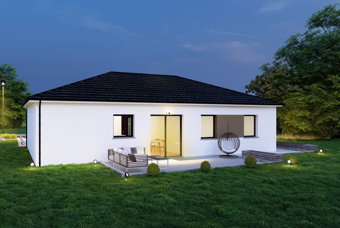 Maison neuve sur mesure à Belmont-sur-Vair - Modèle Amaryllis, 3 chambres 