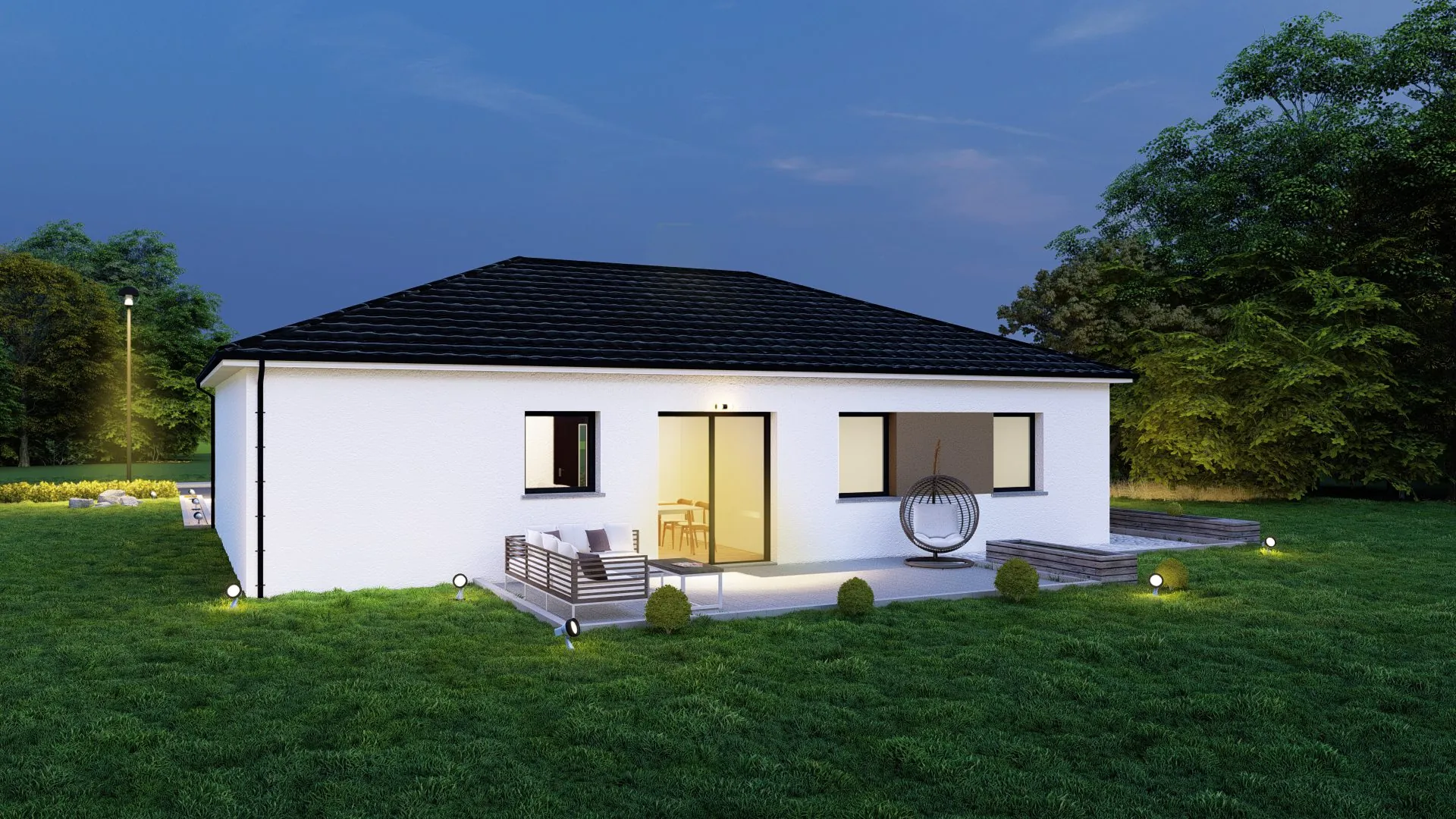 Maison neuve sur mesure à Belmont-sur-Vair - Modèle Amaryllis, 3 chambres 