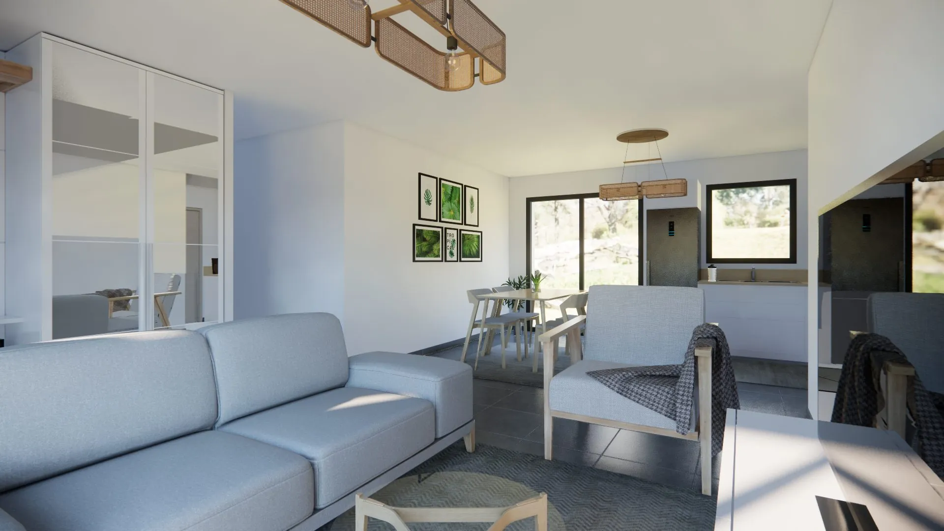 Maison neuve sur mesure à Belmont-sur-Vair - Modèle Amaryllis, 3 chambres 