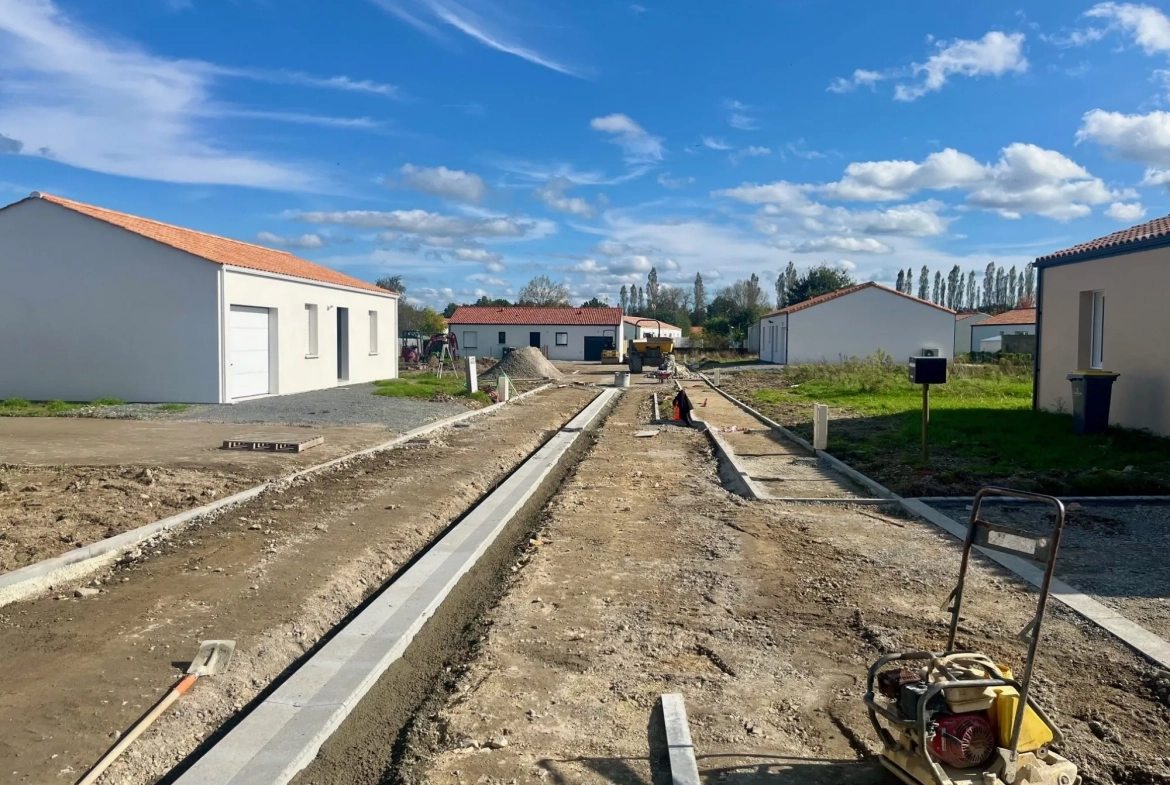 Terrain constructible viabilisé de 426 m² à Bois-de-Céné 