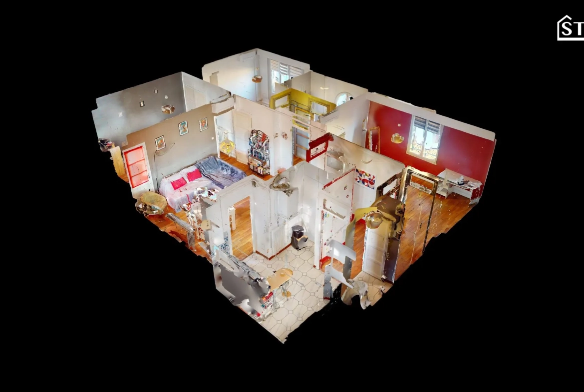 Appartement T4 lumineux avec balcon et cave à Belfort, proximité centre-ville 