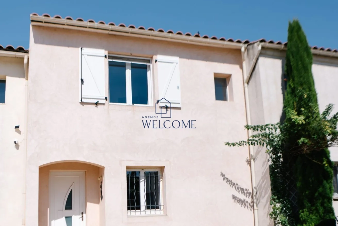 Maison jumelée à vendre à Connaux avec jardin et garage 
