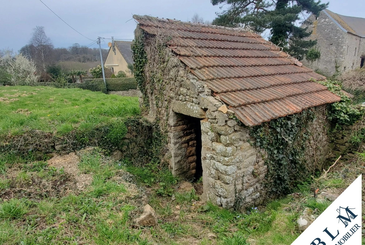 Maison en pierre à rénover à Carneville - 92m² avec dépendance et jardin 
