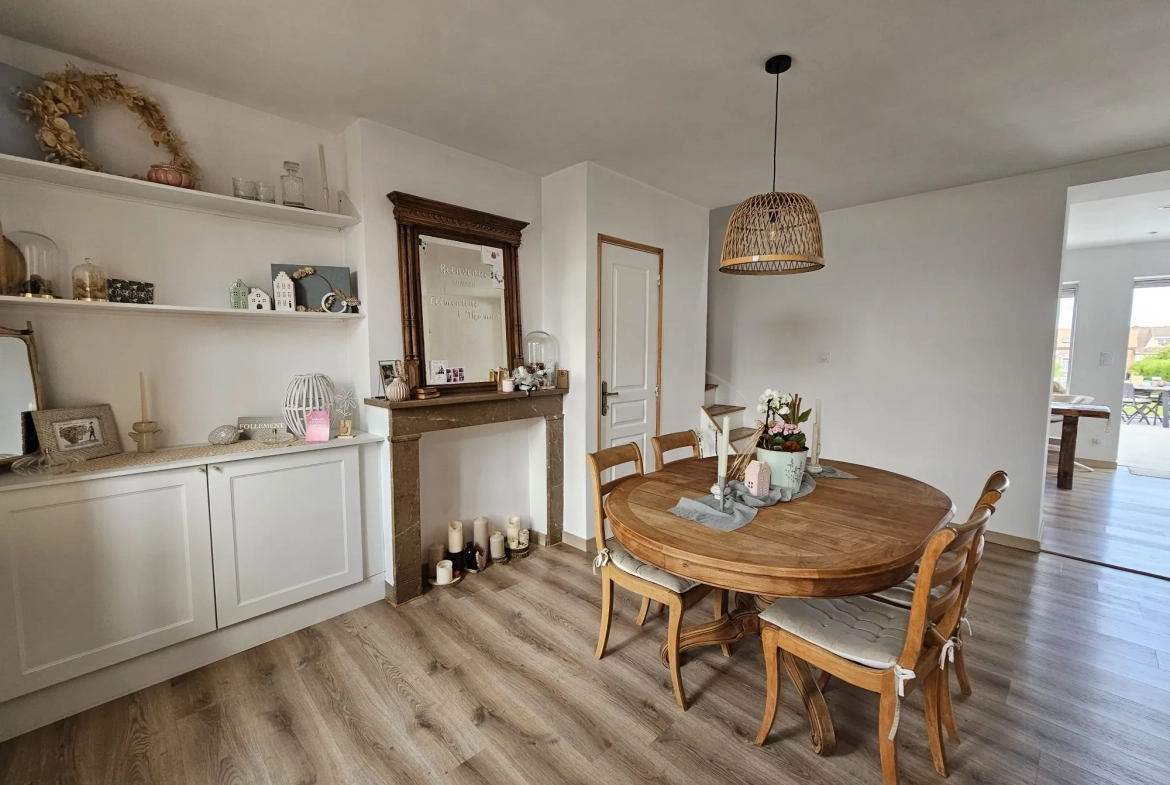 Maison rénovée avec 2 chambres, jardin et terrasse à Rinxent 