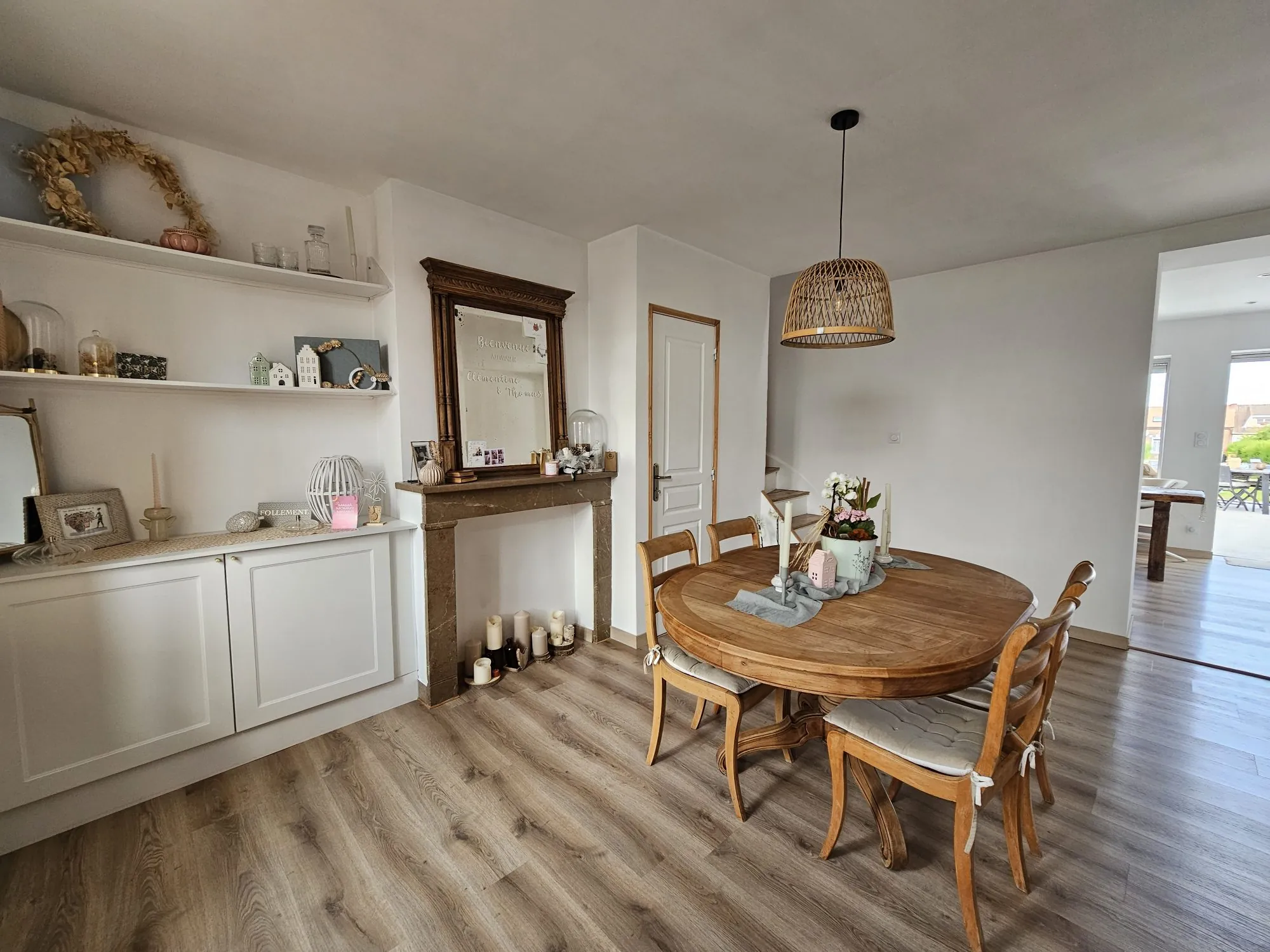 Maison rénovée avec 2 chambres, jardin et terrasse à Rinxent 