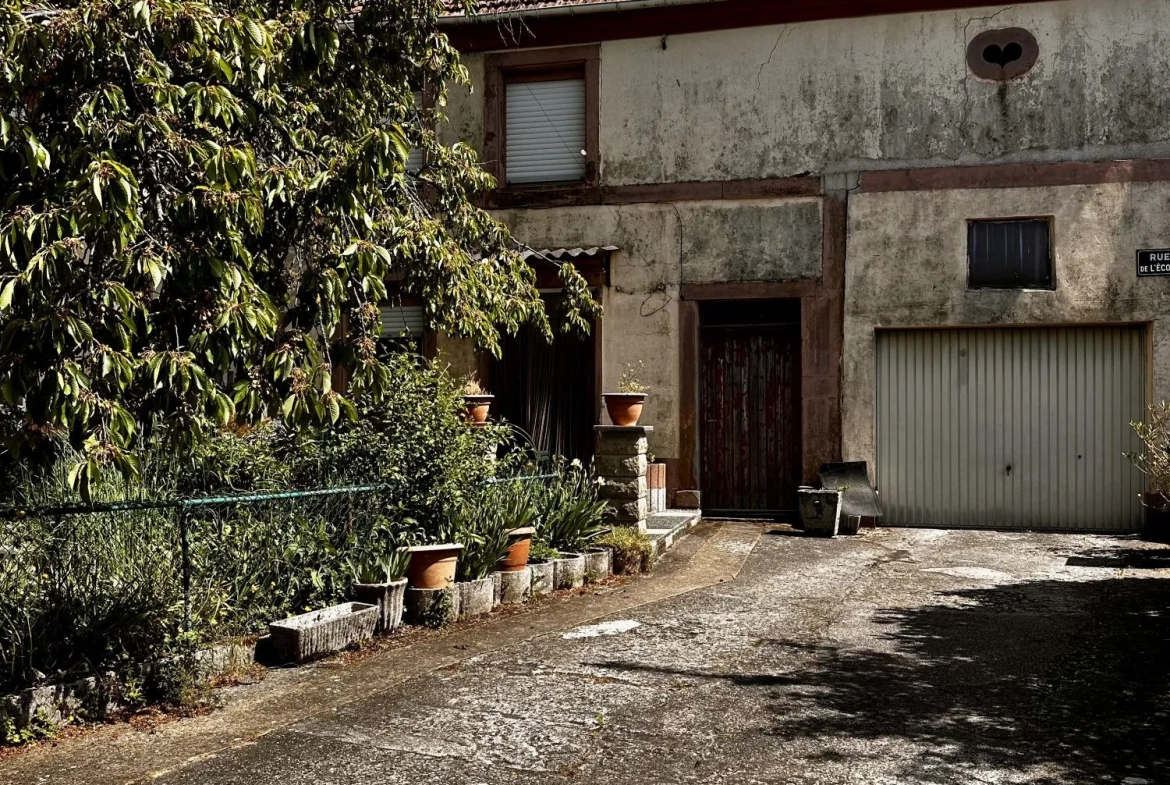 Maison à rénover ou terrain constructible sur grandTerrain à Bousbach 