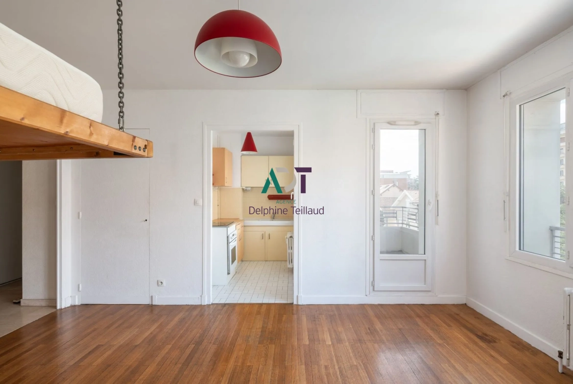 Appartement lumineux de 30m² avec balcon à Grenoble, secteur Aigle / Gustave Rivet 
