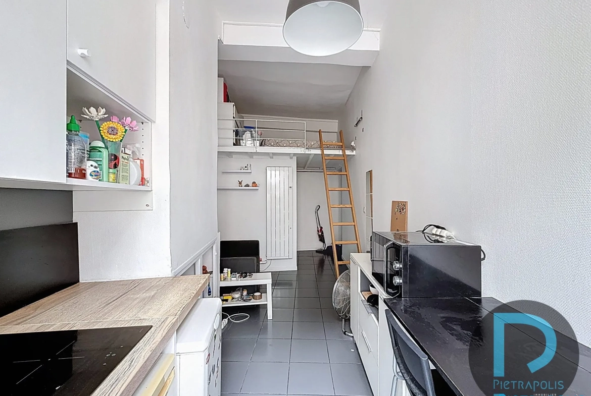Appartement studio avec mezzanine à Lyon 2ème, centre-ville, faibles charges 