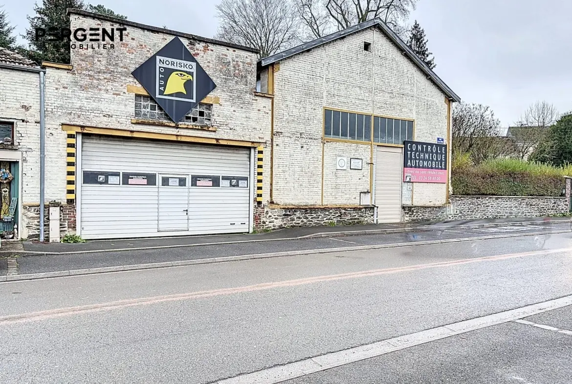 Entrepôt industriel de 600 m² à Monthermé, opportunité d'investissement 