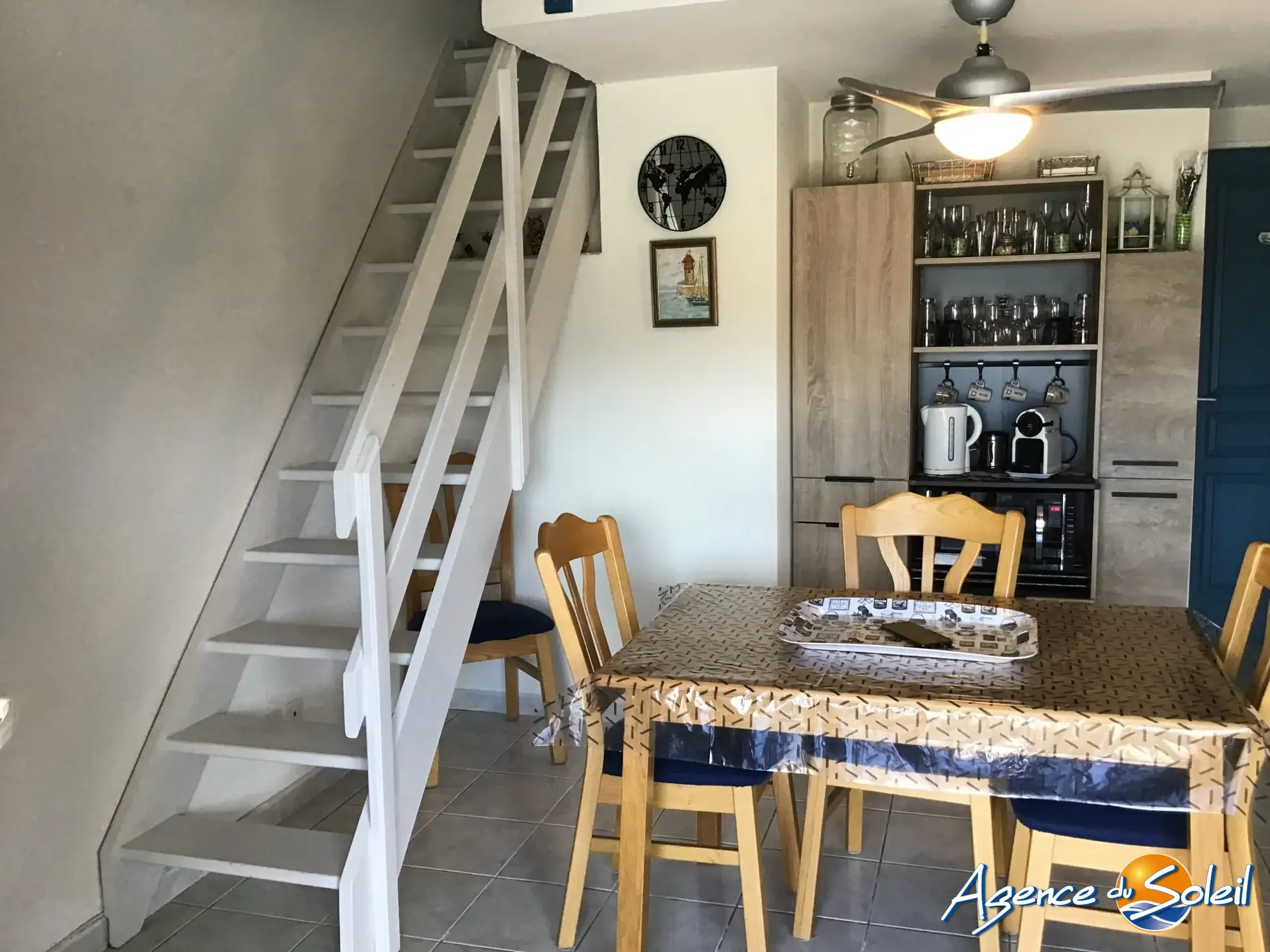 Maison T2 avec mezzanine, terrasse vue lac, piscine, proche commodités à Le Barcarès 