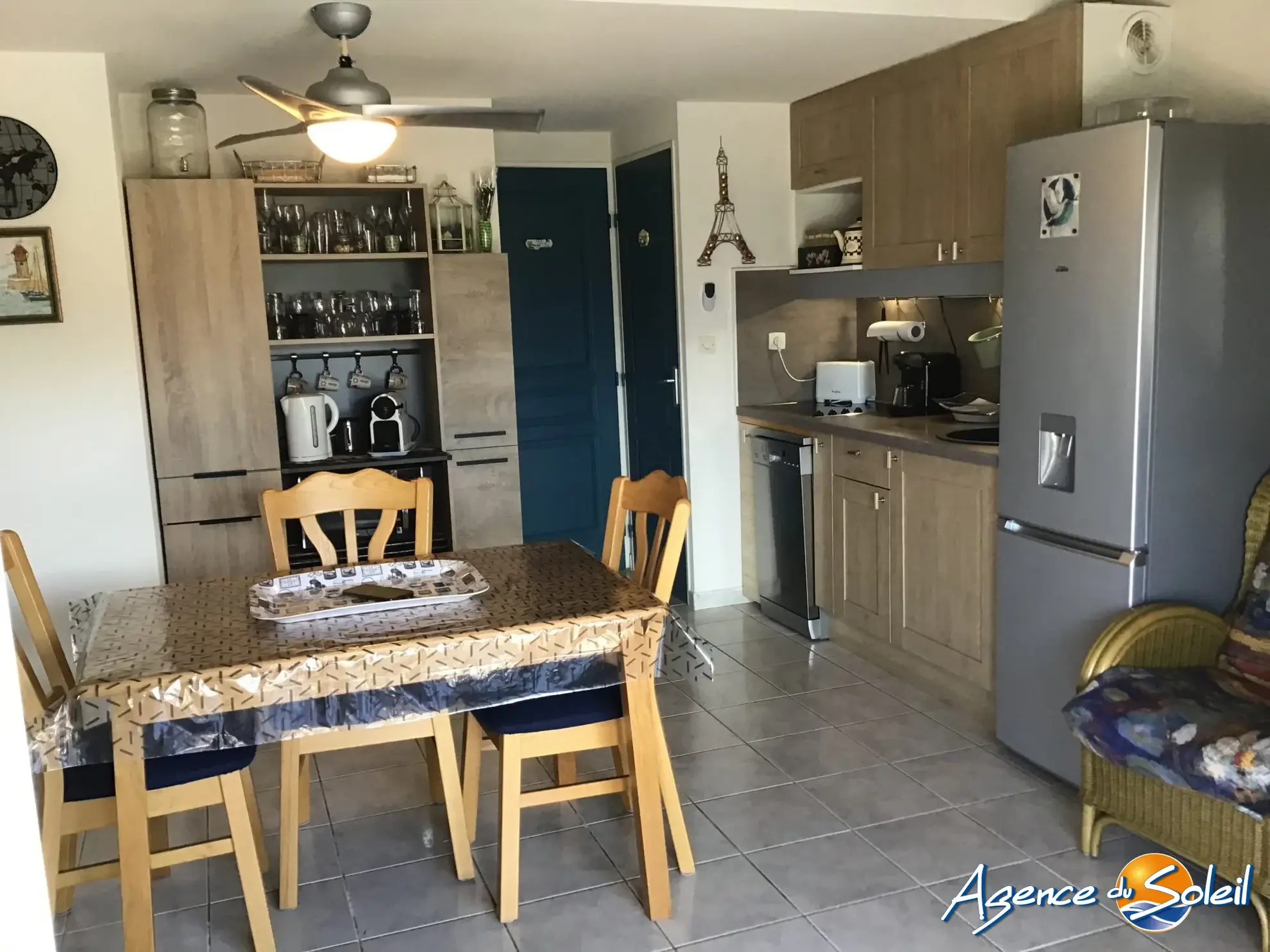 Maison T2 avec mezzanine, terrasse vue lac, piscine, proche commodités à Le Barcarès 