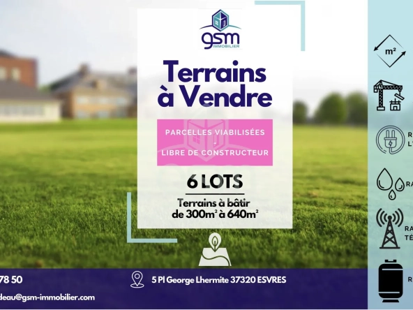 Terrain à bâtir de 427 m² à Truyes, secteur privilégié à proximité de Tours