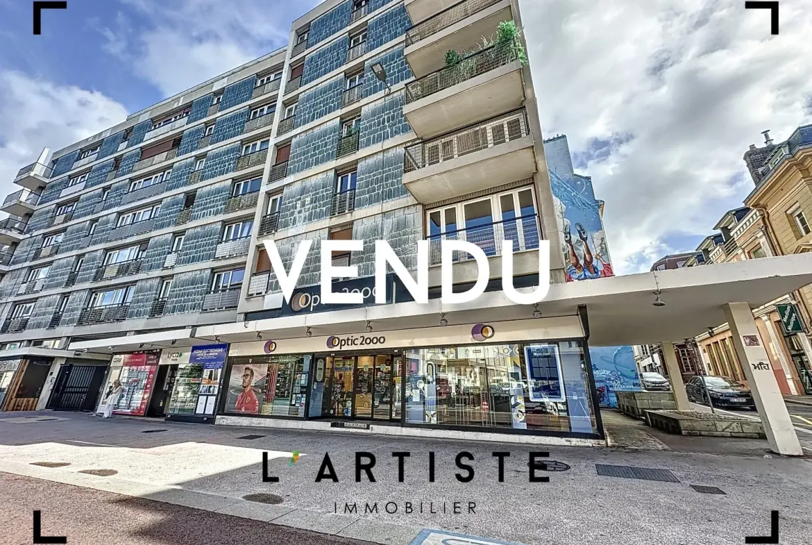Appartement 3 pièces à vendre au cœur de Rouen avec balcon et vue sur rue 