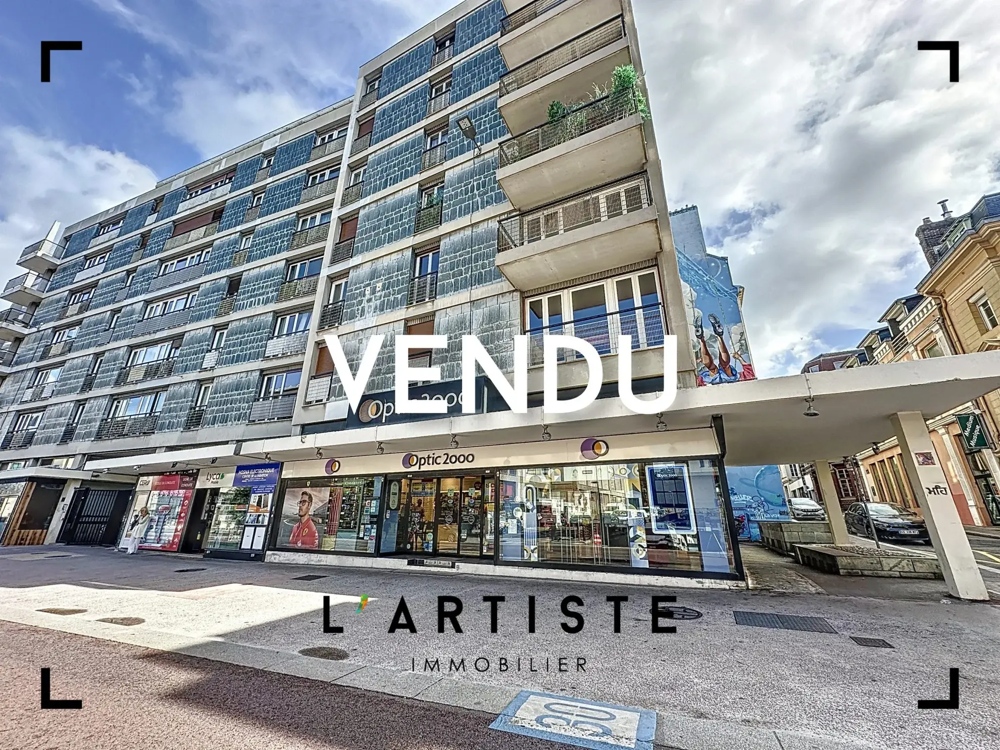 Appartement 3 pièces à vendre au cœur de Rouen avec balcon et vue sur rue 