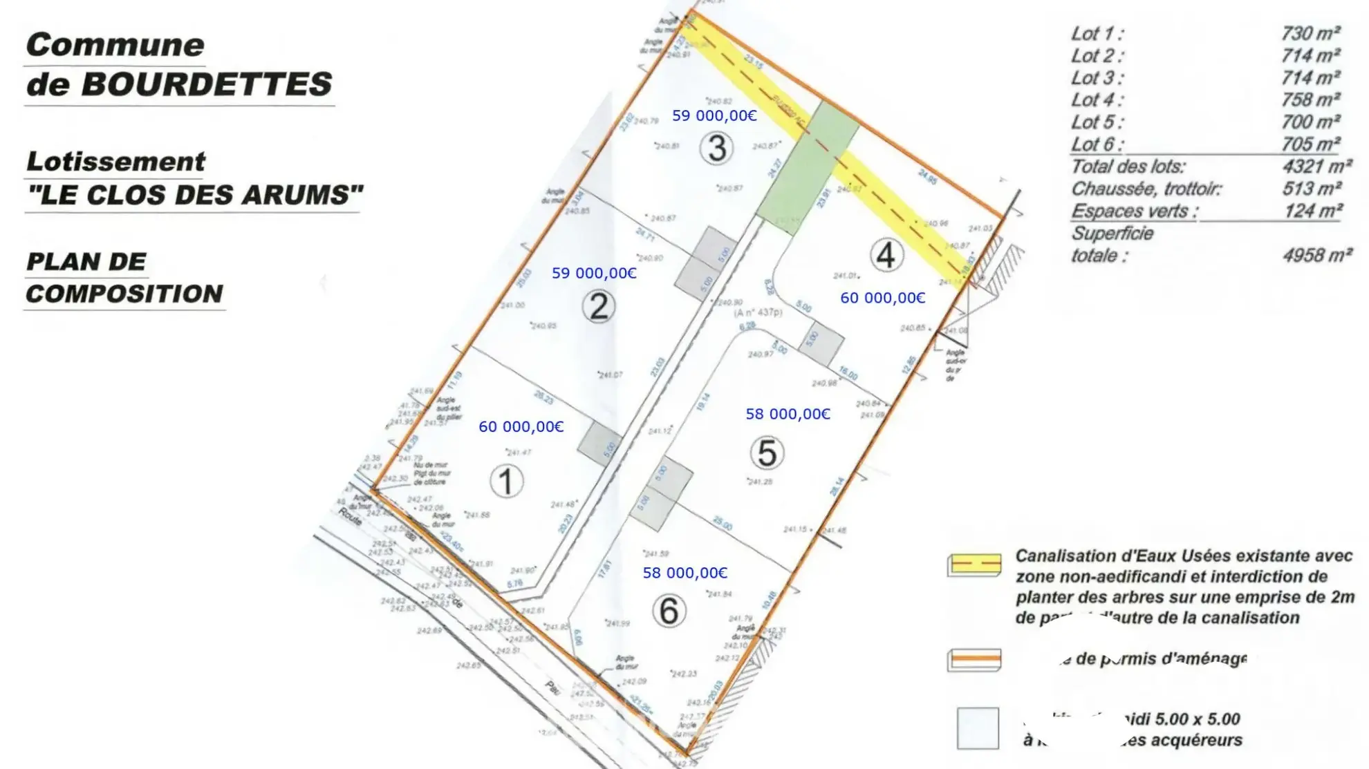 Terrain constructible à Nay - 700 m² viabilisé prêt à bâtir 