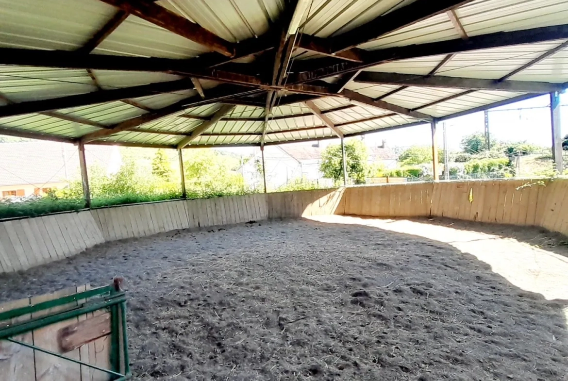 Centre équestre à vendre à Marsangy - Équipements complets et sécurisé 