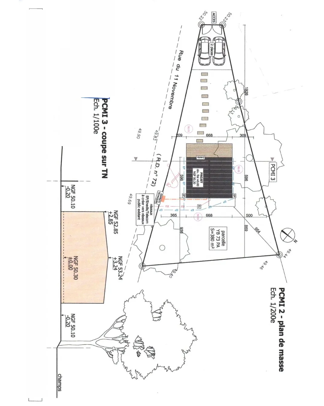 Terrain constructible de 380 m² à Corcoué-sur-Logne, environnement paisible 