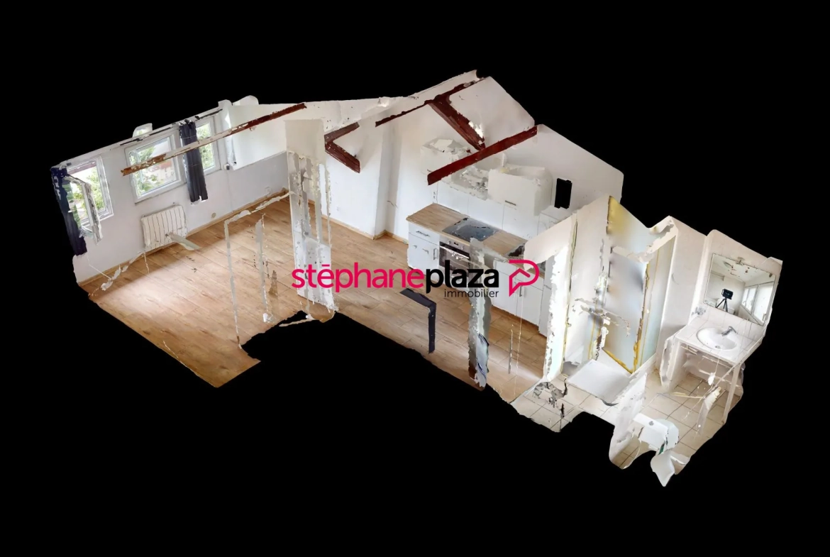 Studio lumineux de 23 m² avec parking à Houilles, dernier étage 