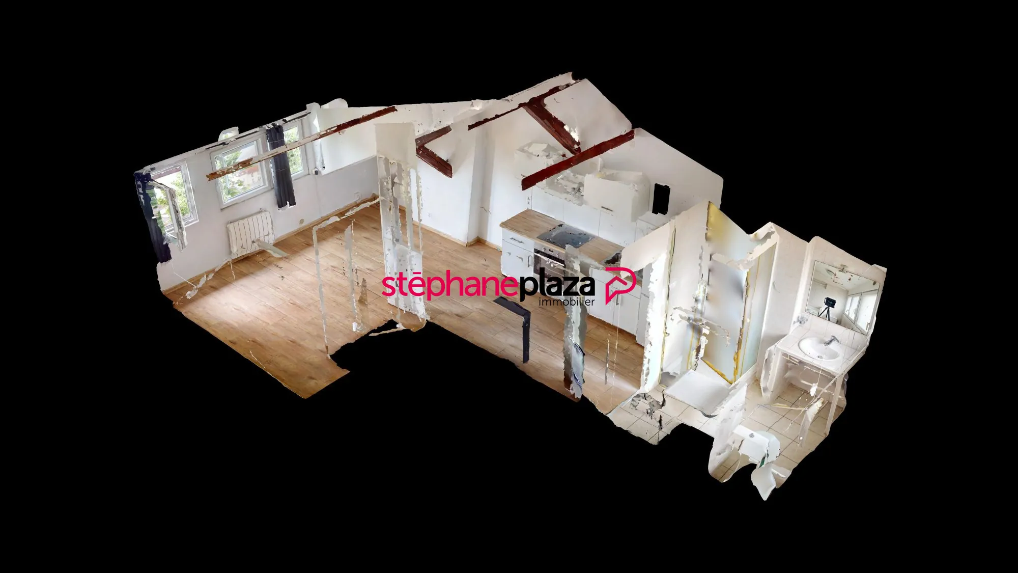 Studio lumineux de 23 m² avec parking à Houilles, dernier étage 