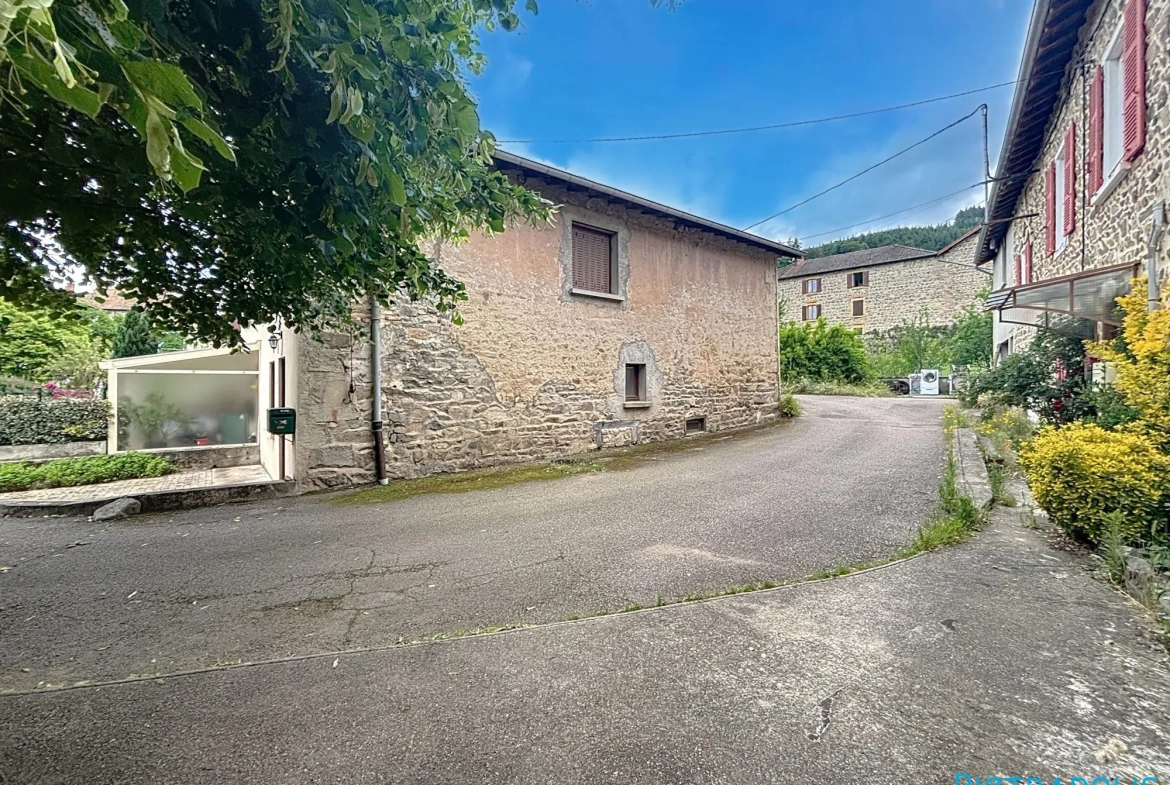 Achat maison de village 85m² avec terrasse à Cublize proche du Lac des Sapins 