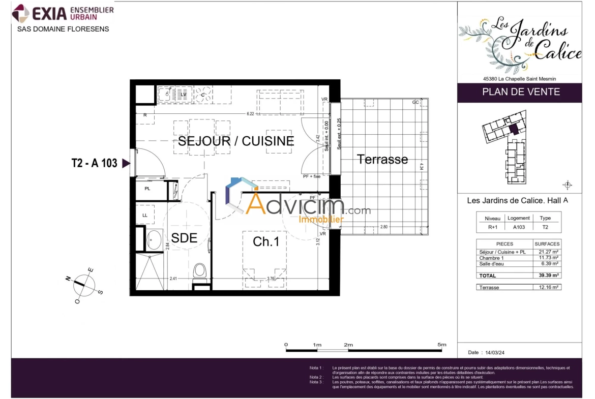 Appartement T2 neuf à La Chapelle Saint-Mesmin - Résidence sécurisée et lumineuse 