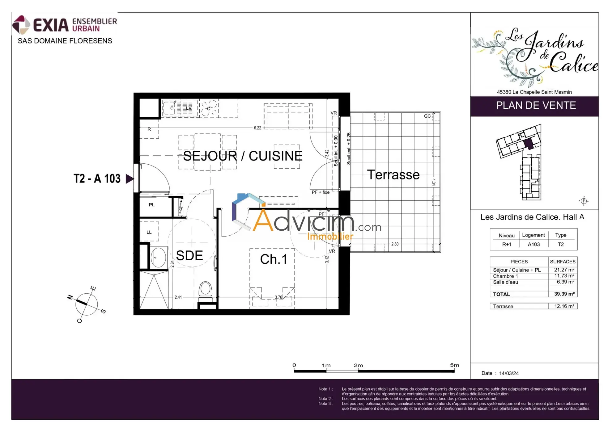 Appartement T2 neuf à La Chapelle Saint-Mesmin - Résidence sécurisée et lumineuse 